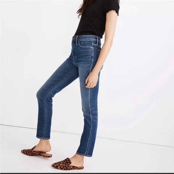 Madewell Denim - MADEWELL The Stovepipe Women’s High Rise Medium Wash Jeans Sz 24 Stretch